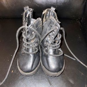 Sugar Black Boots Toddler Girl